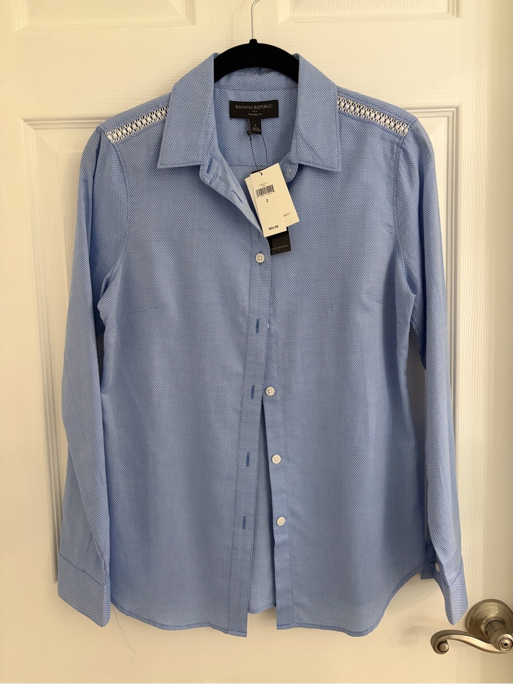Banana Republic Light Blue Long-Sleeve Button Shirt